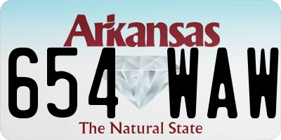 AR license plate 654WAW