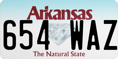 AR license plate 654WAZ