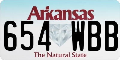 AR license plate 654WBB