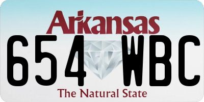 AR license plate 654WBC