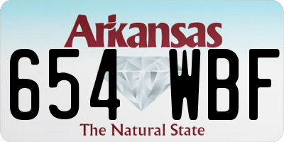 AR license plate 654WBF