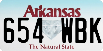 AR license plate 654WBK