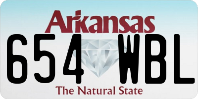 AR license plate 654WBL