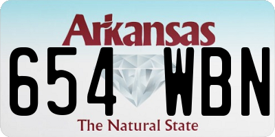 AR license plate 654WBN