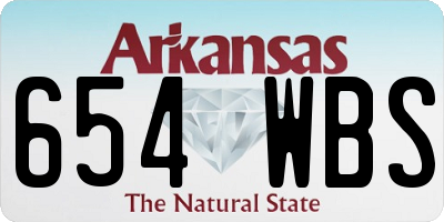 AR license plate 654WBS