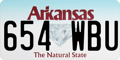 AR license plate 654WBU