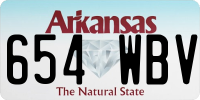 AR license plate 654WBV