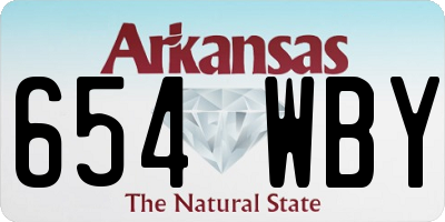 AR license plate 654WBY