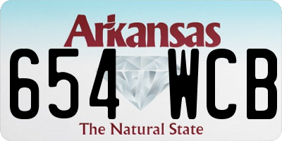 AR license plate 654WCB