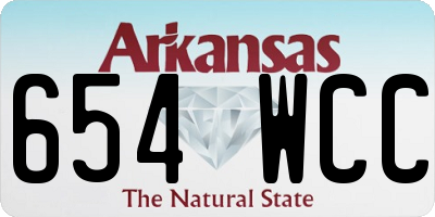 AR license plate 654WCC