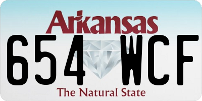 AR license plate 654WCF
