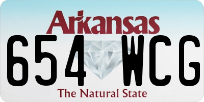 AR license plate 654WCG