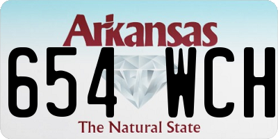 AR license plate 654WCH