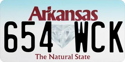 AR license plate 654WCK