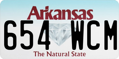 AR license plate 654WCM