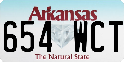 AR license plate 654WCT