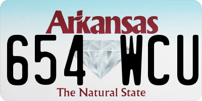 AR license plate 654WCU