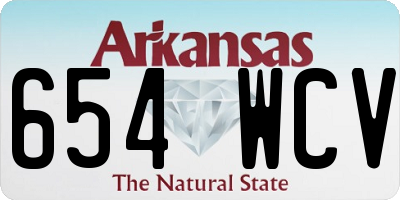 AR license plate 654WCV