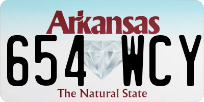 AR license plate 654WCY