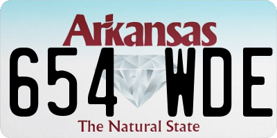 AR license plate 654WDE