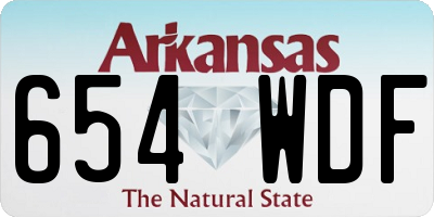 AR license plate 654WDF