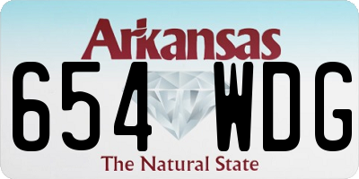 AR license plate 654WDG