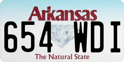 AR license plate 654WDI