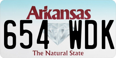 AR license plate 654WDK