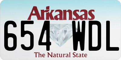 AR license plate 654WDL