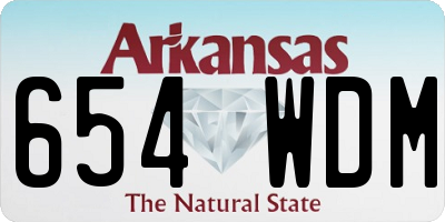 AR license plate 654WDM