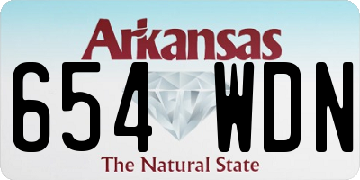 AR license plate 654WDN