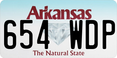 AR license plate 654WDP