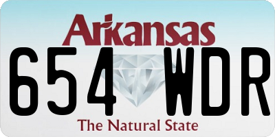 AR license plate 654WDR