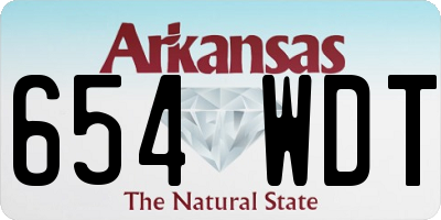 AR license plate 654WDT