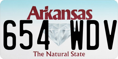 AR license plate 654WDV