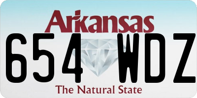AR license plate 654WDZ