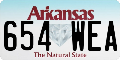 AR license plate 654WEA