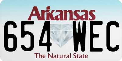 AR license plate 654WEC