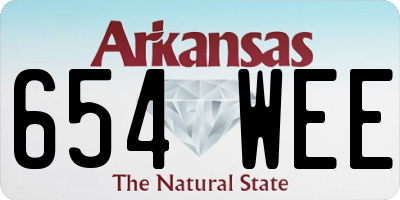 AR license plate 654WEE