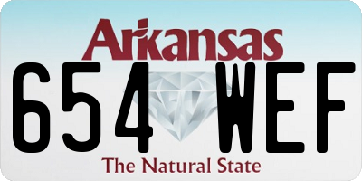 AR license plate 654WEF