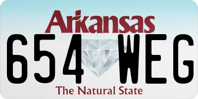 AR license plate 654WEG