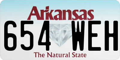 AR license plate 654WEH