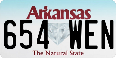AR license plate 654WEN