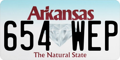 AR license plate 654WEP