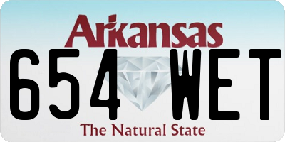 AR license plate 654WET