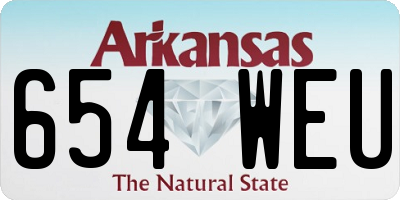 AR license plate 654WEU
