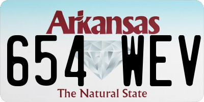 AR license plate 654WEV