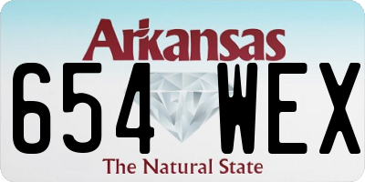 AR license plate 654WEX