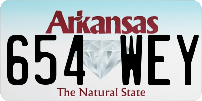 AR license plate 654WEY