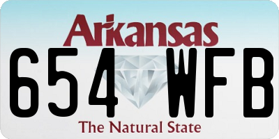 AR license plate 654WFB